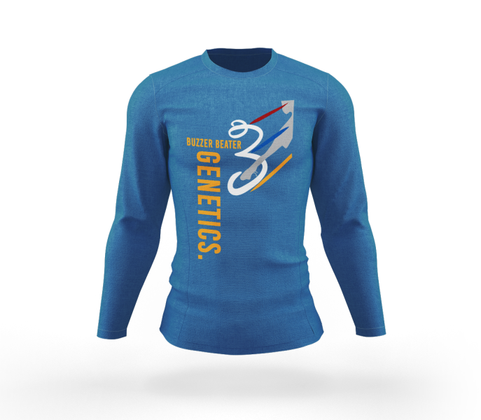Blacktop Buzzer Light Blue Long Sleeve Tshirt