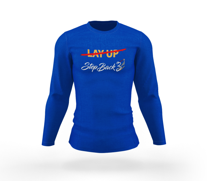 Blacktop Layup Blue Long Sleeve Tshirt