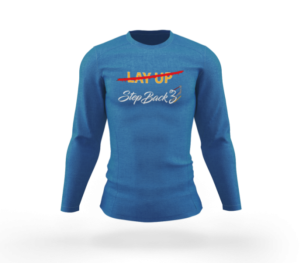 Blacktop Layup Light Blue Long Sleeve Tshirt