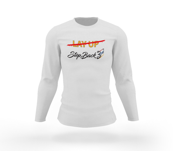 Blacktop Layup White Long Sleeve Tshirt
