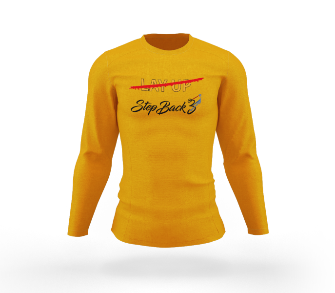 Blacktop Layup Yellow Long Sleeve Tshirt