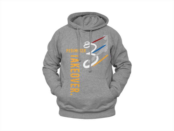 Blacktop Perimeter Grey Hoodie