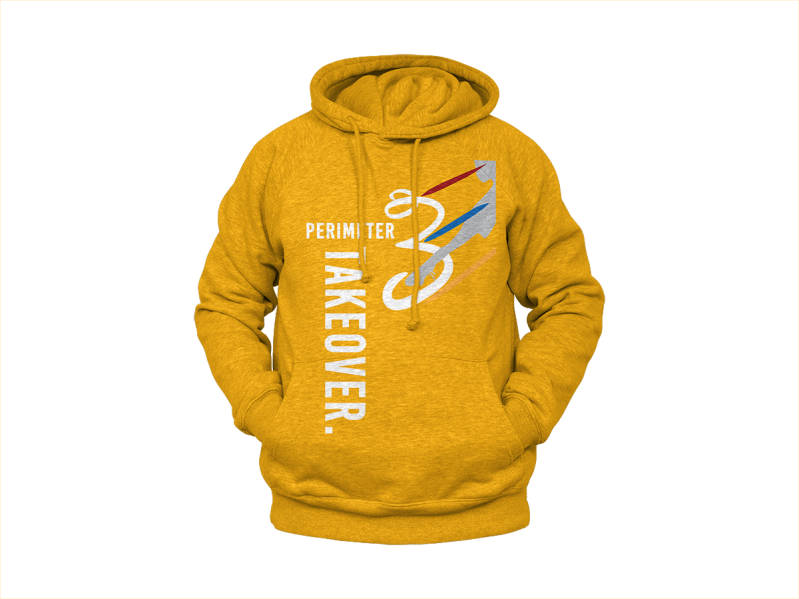 Blacktop Perimeter Yellow Hoodie