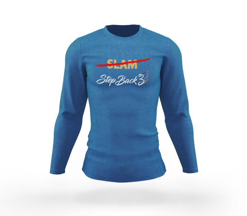 Blacktop Slam Light Blue Long Sleeve Tshirt