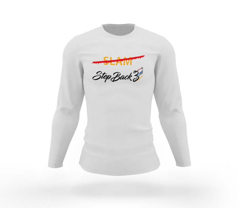 Blacktop Slam White Long Sleeve Tshirt